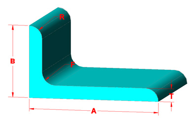 ANGLES Unequal Legs, Fillets